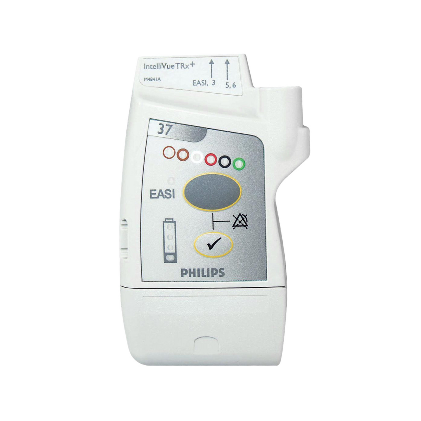 Philips IntelliVue MX40 Transmitter
Philips MX40 portable telemetry monitor
IntelliVue MX40 patient wireless transmitter