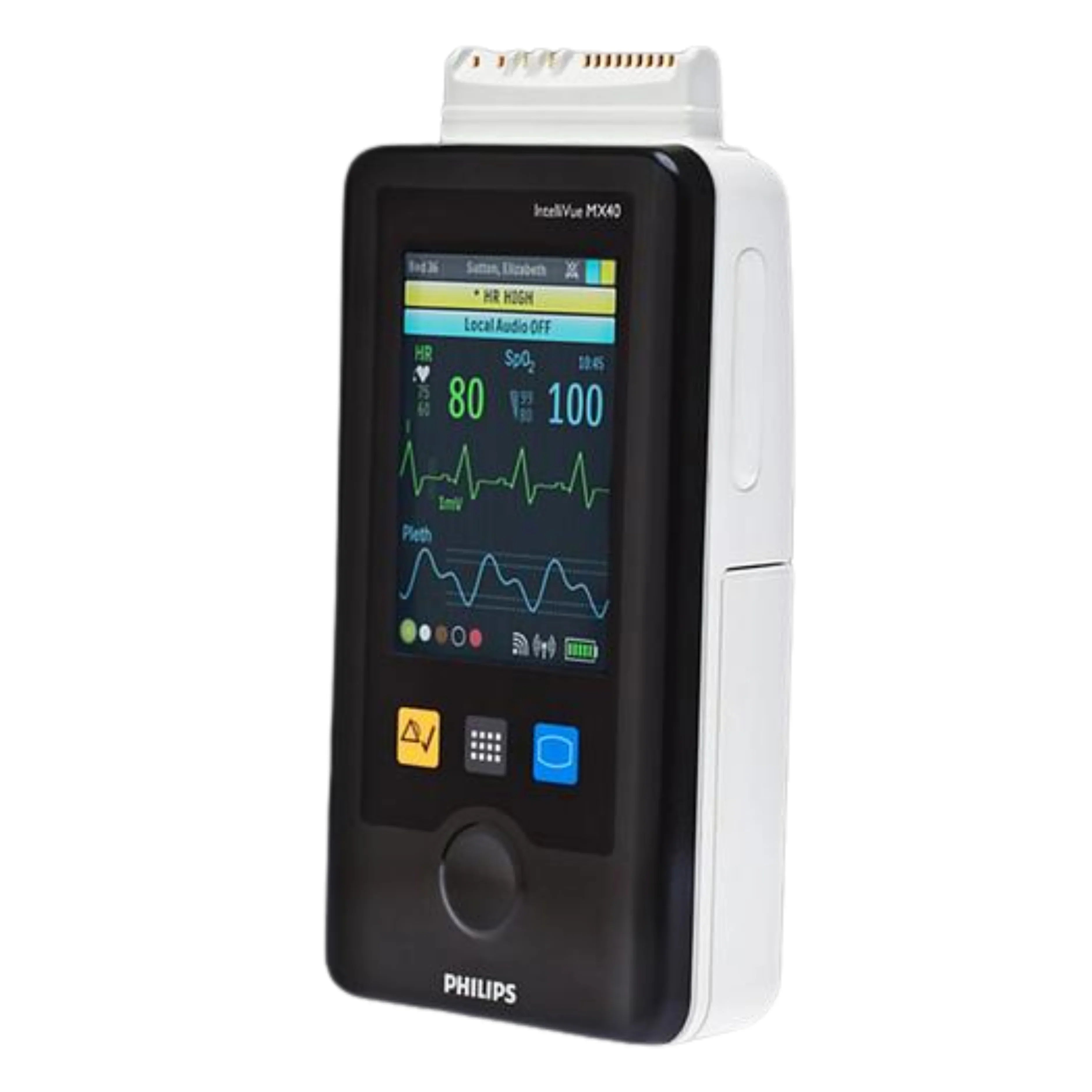 Philips IntelliVue MX40 Wearable Patient Monitor – advanced wireless vital signs monitoring device for continuous patient tracking in hospitals and clinical environment