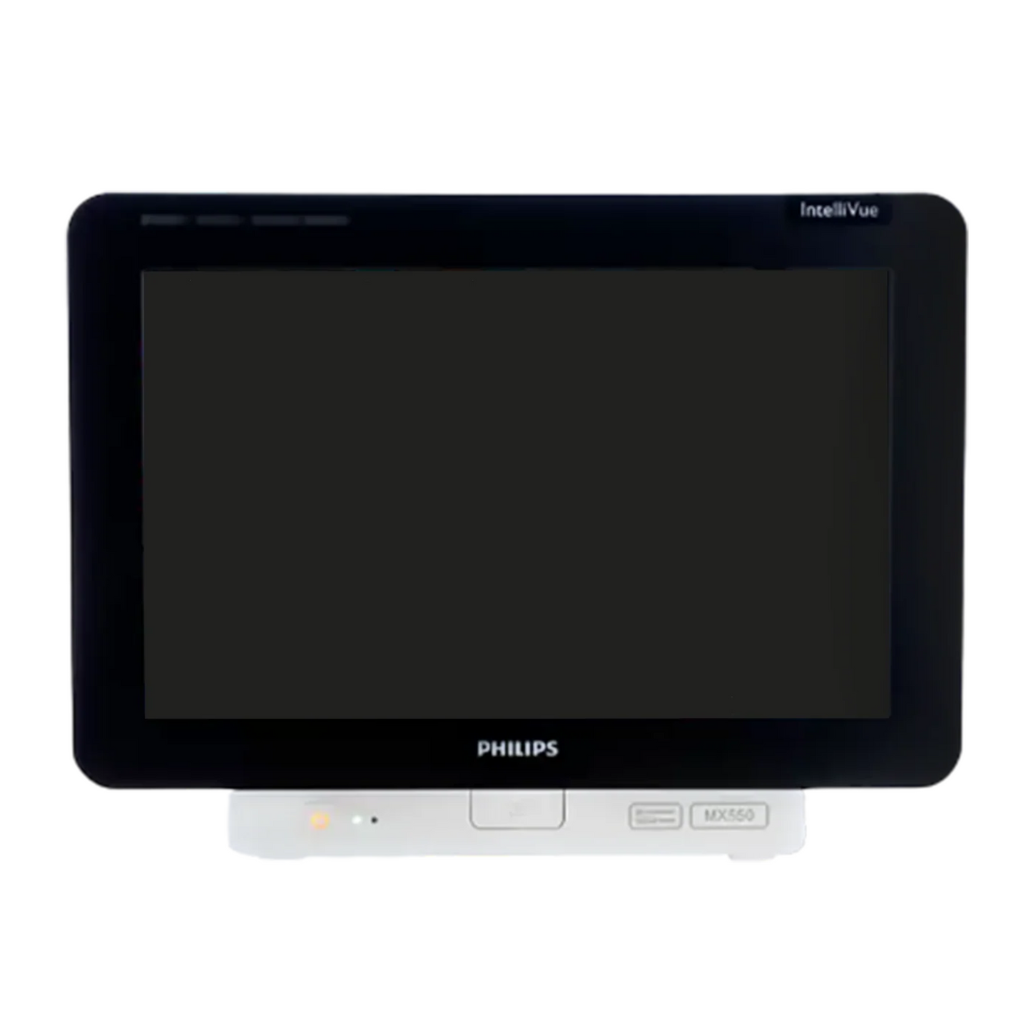 Philips IntelliVue MX550 Patient Monitor
IntelliVue MX550 Compact Bedside Monitor by Philips
Philips MX550 Portable Critical Care Monitoring System