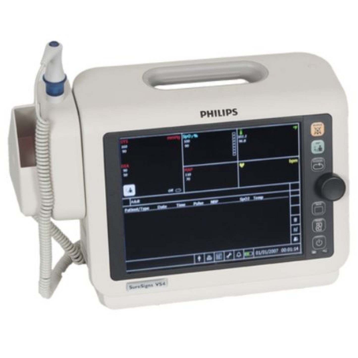 Philips SureSigns VS4 Vital Signs Monitor
Philips VS4 Portable Vital Signs Monitoring System
Philips SureSigns VS4 Hospital Bedside Monitor