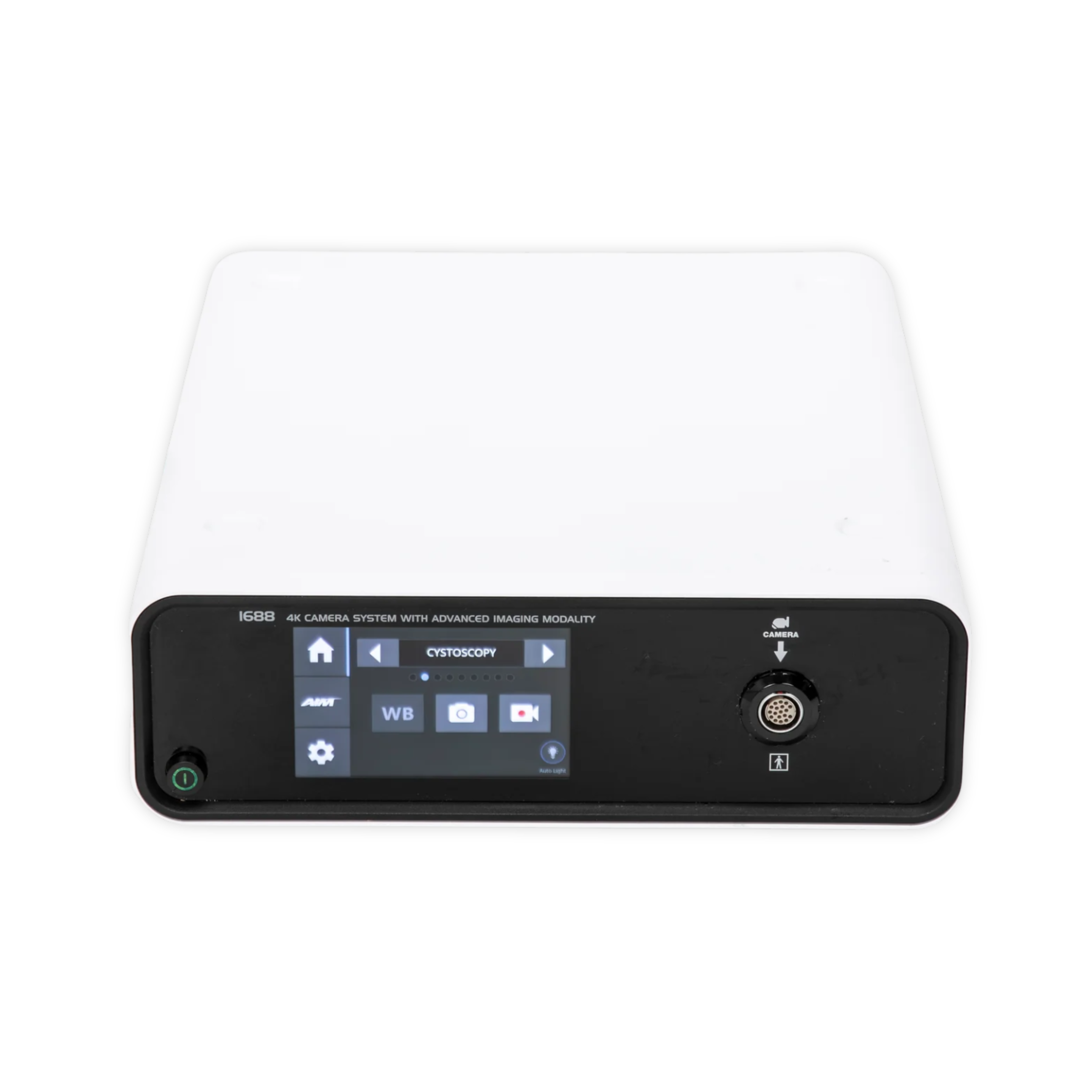 Stryker 1688 4K AIM Camera Control Unit 1688-010-000
Stryker 4K Camera Control Unit for Minimally Invasive Surgery
Stryker 1688 CCU Front Panel and Touchscreen Display