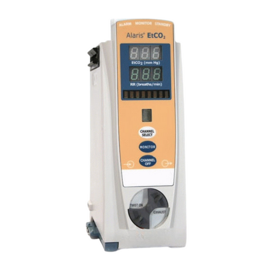 Alaris CareFusion 8300 EtCO₂ capnography monitoring module

BD Alaris 8300 module connected with PC infusion system

Alaris EtCO₂ module with Microstream® technology
