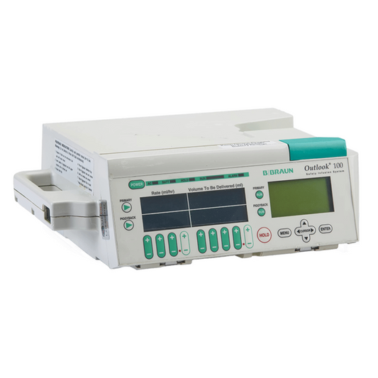 B. Braun Outlook 100 volumetric infusion pump

Outlook 100 IV infusion pump by B. Braun

B. Braun Outlook 100 hospital infusion pump
