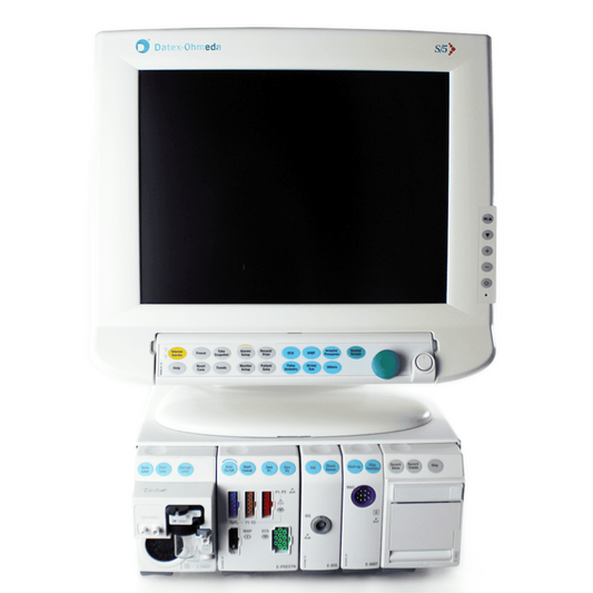 Datex Ohmeda S5 Anesthesia Monitor

Datex Ohmeda S5 Modular Anesthesia Monitoring System

GE Datex Ohmeda S5 OR and ICU Monitor