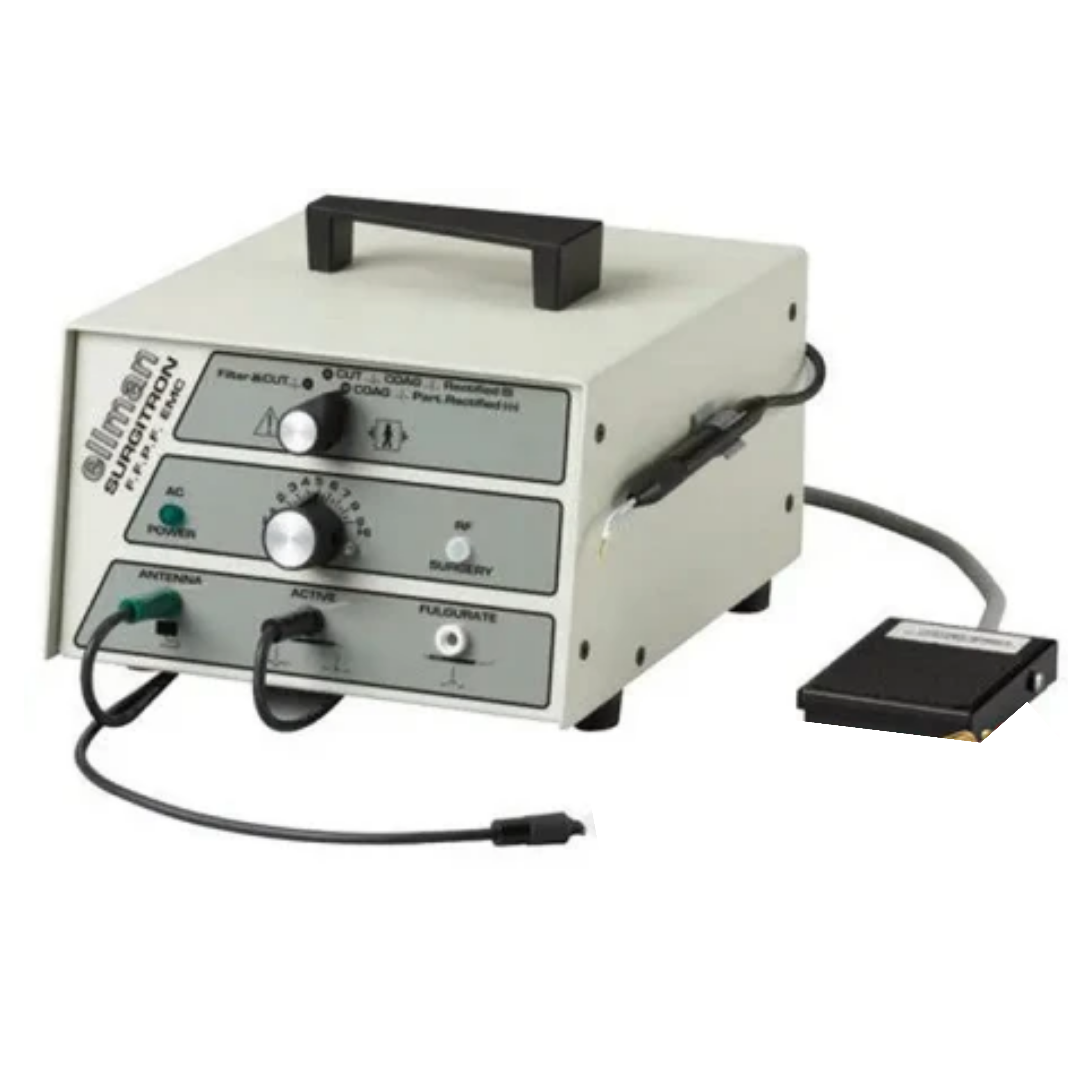 Ellman FFPF-EMC Surgitron 4.0 MHz RF electrosurgical unit for dermatology

Surgitron FFPF-EMC handpiece and console — precision RF tissue cutting