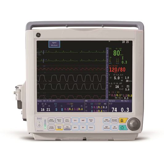 GE B40 Patient Monitor

GE Healthcare B40 Multi-Parameter Monitor

GE B40 ICU and OR Monitoring Device