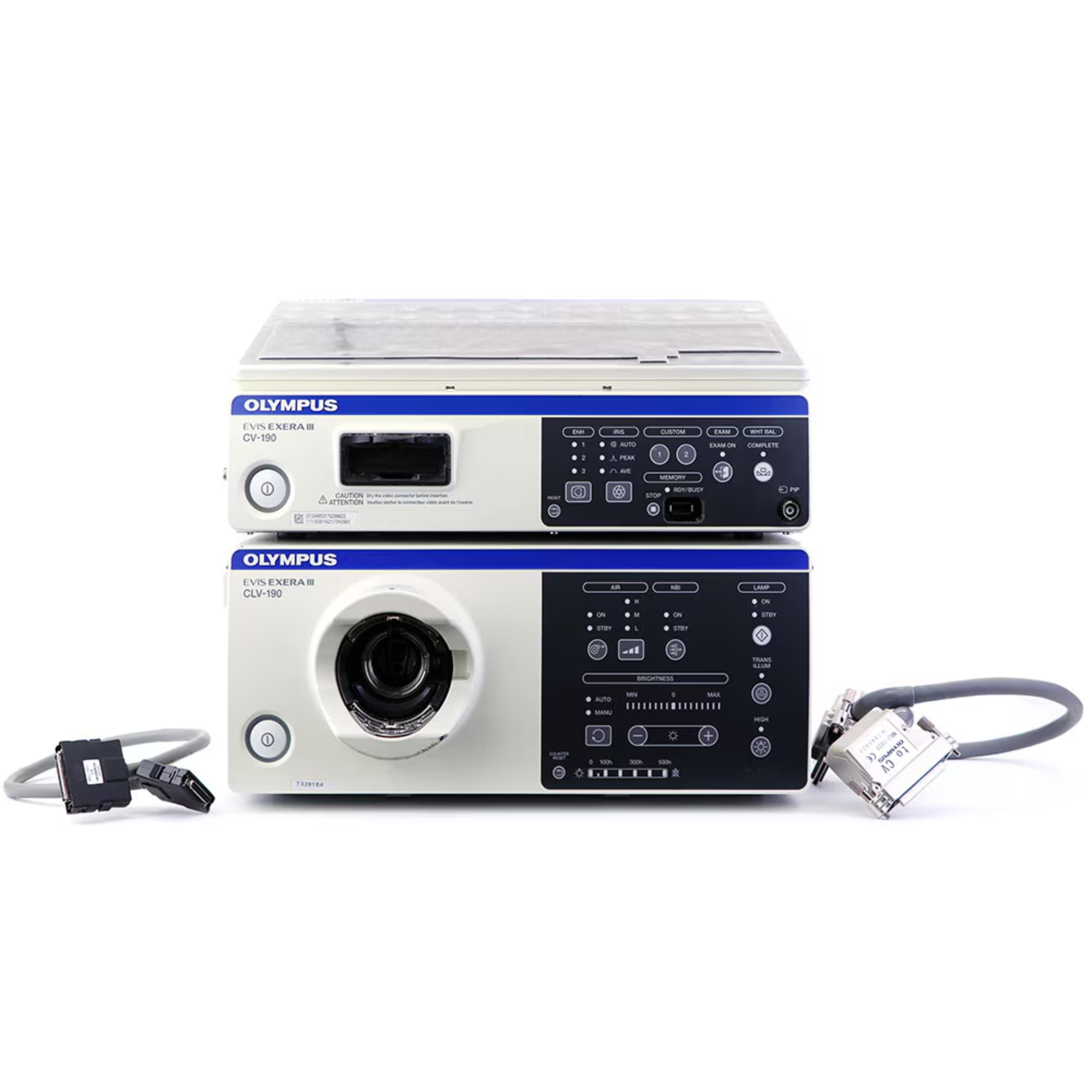 Olympus EVIS EXERA III CV-190 Video Processor & CLV-190 Xenon Light Source – HD Endoscopic Imaging System