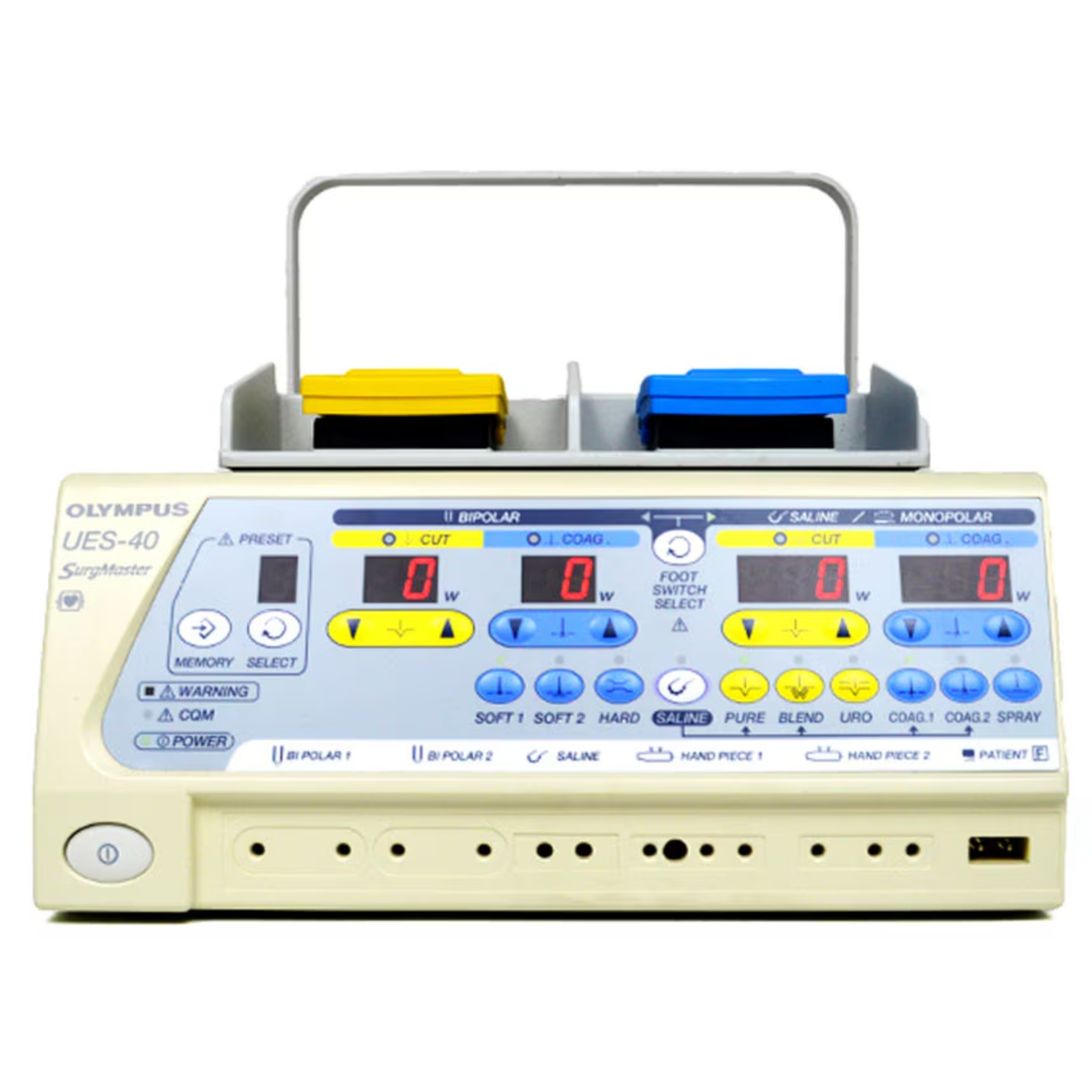 Olympus UES-40 SurgMaster Electrosurgical Unit with MAJ-1258 Foot Pedal – Advanced Monopolar/Bipolar Surgical Generator
