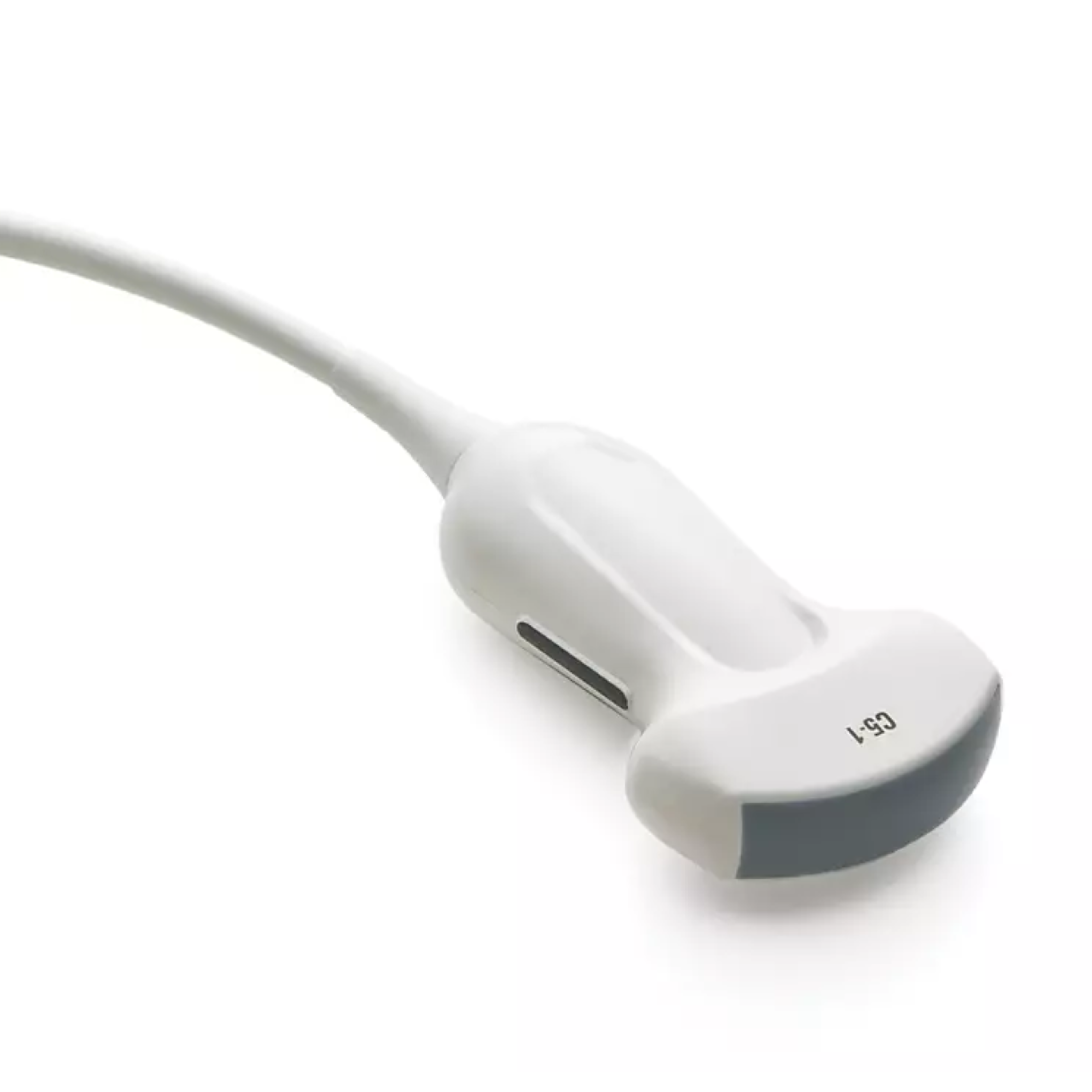 Philips C5-1 Ultrasound Probe front view

Philips C5-1 curved array transducer for OB/GYN

Philips ultrasound probe for abdominal & cardiac imaging

Philips C5-1 medical imaging probe with cable