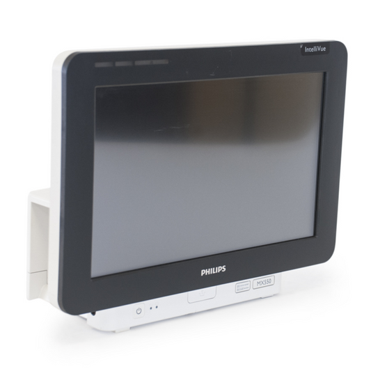 Philips IntelliVue MX550 Patient Monitor for ICU and OR

Philips MX550 Bedside Monitor with 15-inch Touchscreen

Philips IntelliVue MX550 Multi-Parameter Patient Monitoring System