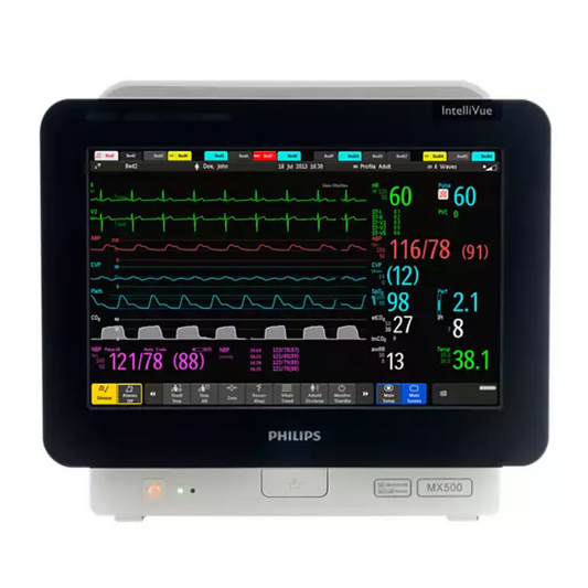 Philips IntelliVue MX500 Patient Monitor

IntelliVue MX500 Bedside Monitoring System by Philips

Philips MX500 Compact Patient Monitoring Solution