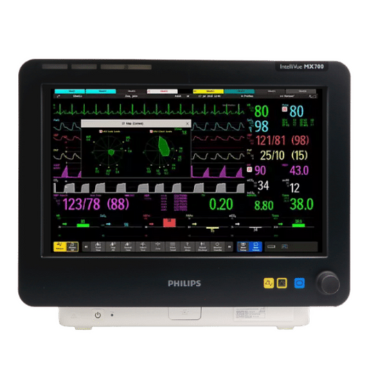 Philips IntelliVue MX700 Patient Monitor

IntelliVue MX700 Critical Care Monitor by Philips

Philips MX700 Touchscreen Patient Monitoring System
