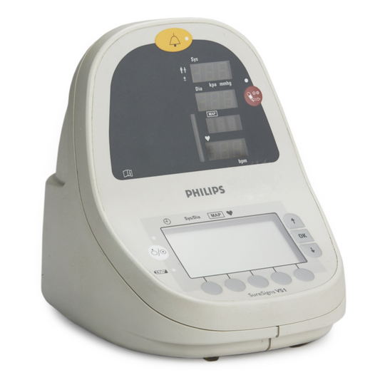 Philips SureSigns VS1 Vital Signs Monitor

Philips VS1 Portable Bedside Monitor with NIBP and SpO₂

Philips SureSigns VS1 Hospital Monitor for Routine Checks
