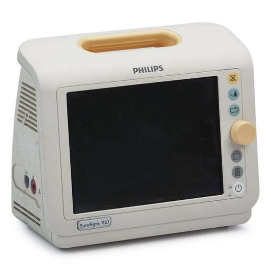 Philips SureSigns VS3 Vital Signs Monitor

Philips VS3 Patient Monitoring System with NIBP and SpO₂

Philips SureSigns VS3 Hospital Bedside Monitor