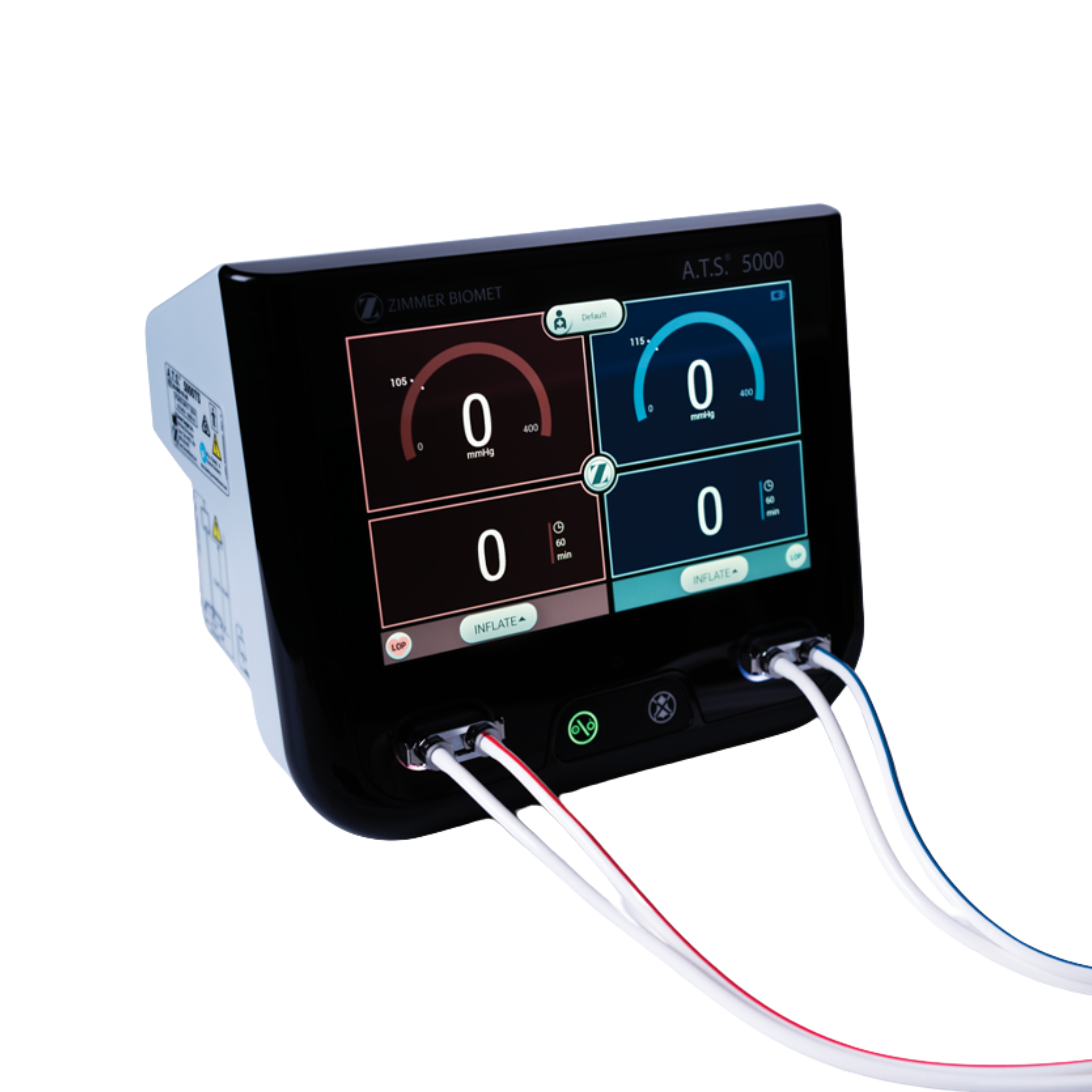 Zimmer A.T.S. 5000 Tourniquet System with Hoses – Dual-Port Automatic Surgical Tourniquet for Orthopedic and Trauma Procedures